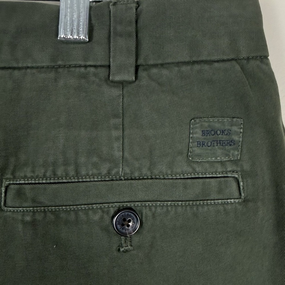Brooks Brothers Shorts Mens 42‎ Bermuda Garment Dyed Collection Green NWT - Picture 6 of 7